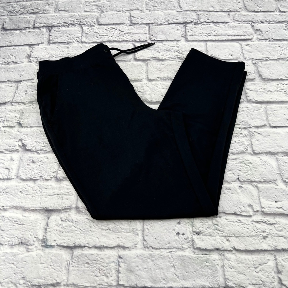 Yogalicious Lux Avenue Women's Black Straight Leg Athleisure Pants PY78502 Large